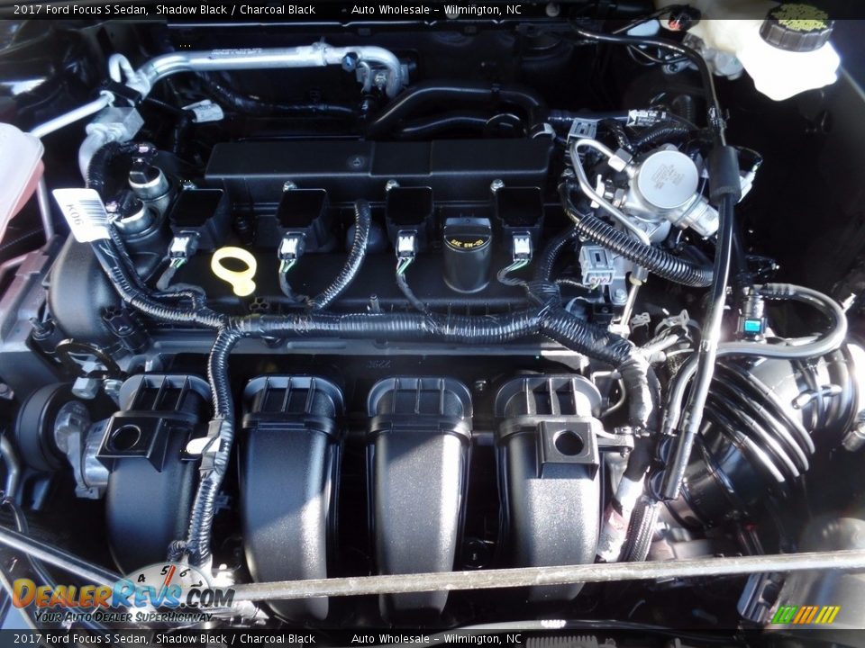 2017 Ford Focus S Sedan Shadow Black / Charcoal Black Photo #6