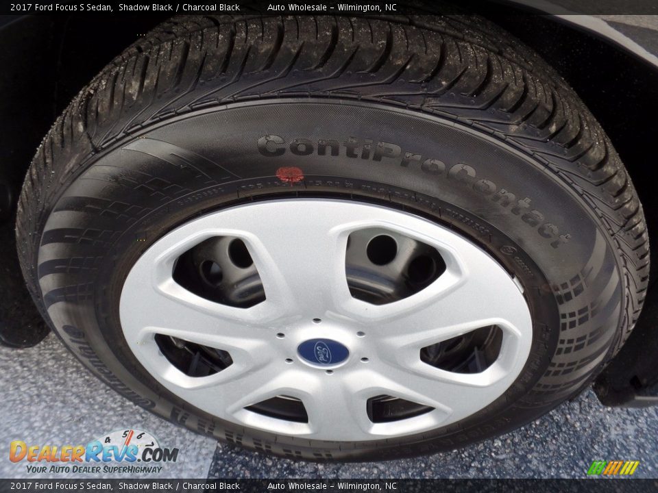 2017 Ford Focus S Sedan Shadow Black / Charcoal Black Photo #7