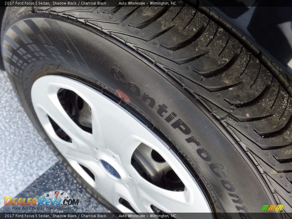 2017 Ford Focus S Sedan Shadow Black / Charcoal Black Photo #8