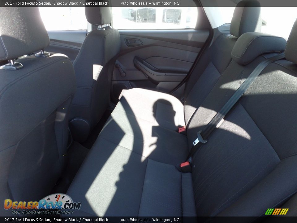 2017 Ford Focus S Sedan Shadow Black / Charcoal Black Photo #12