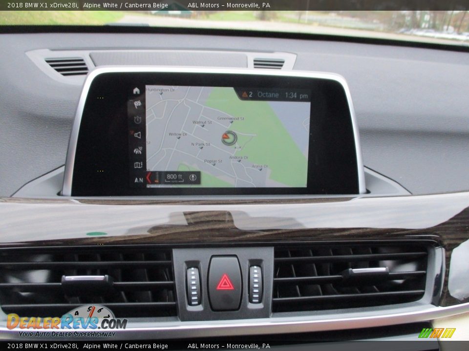 2018 BMW X1 xDrive28i Alpine White / Canberra Beige Photo #15