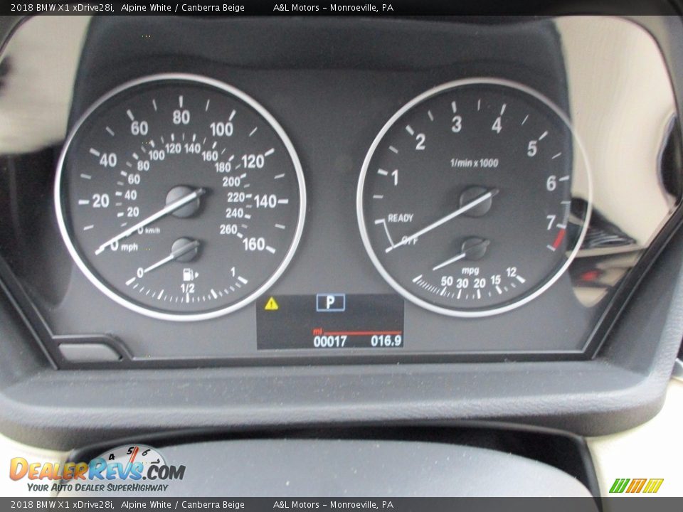 2018 BMW X1 xDrive28i Alpine White / Canberra Beige Photo #20