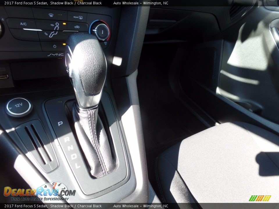 2017 Ford Focus S Sedan Shadow Black / Charcoal Black Photo #20