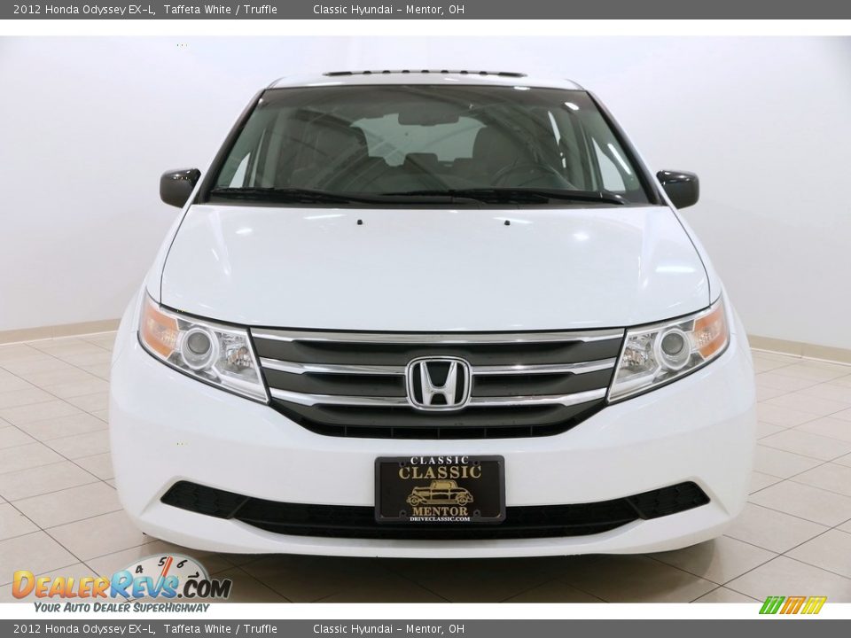 2012 Honda Odyssey EX-L Taffeta White / Truffle Photo #2