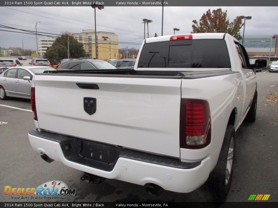 2014 Ram 1500 Sport Quad Cab 4x4 Bright White / Black Photo #5