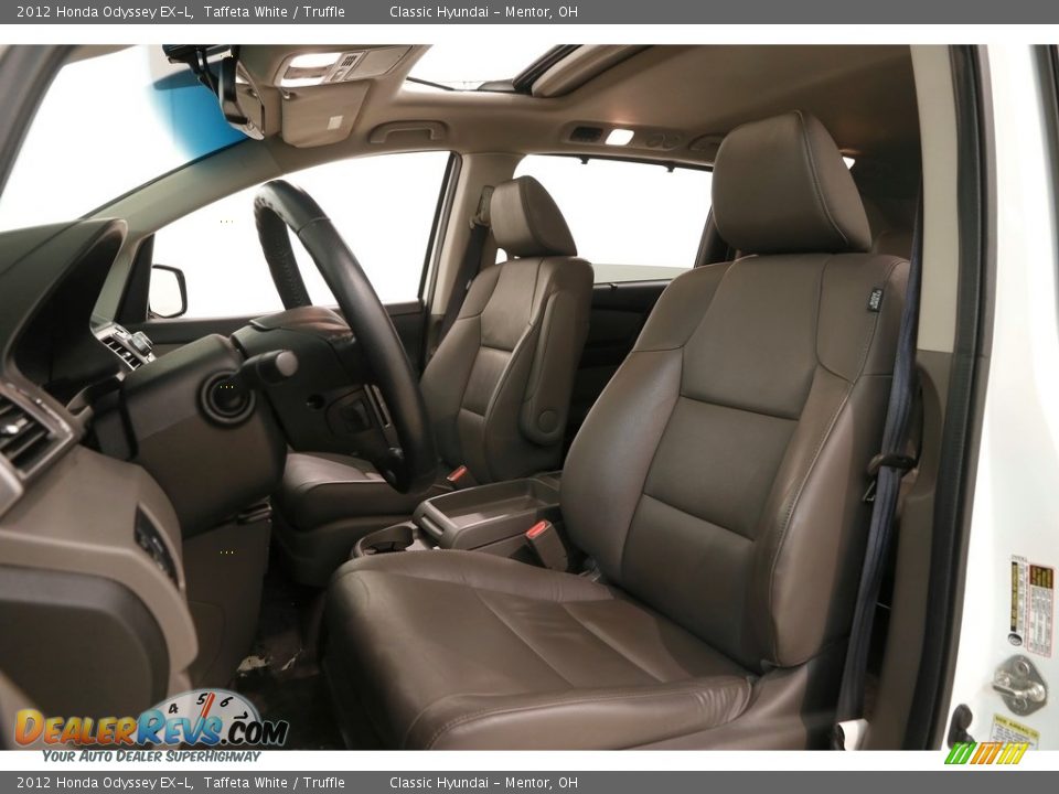 2012 Honda Odyssey EX-L Taffeta White / Truffle Photo #7