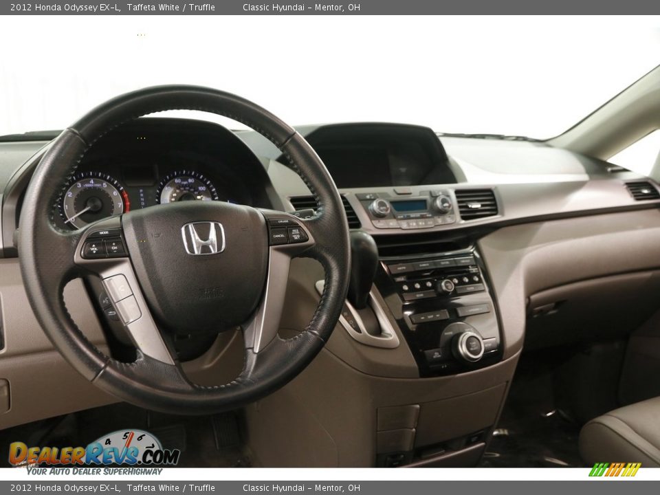 2012 Honda Odyssey EX-L Taffeta White / Truffle Photo #8