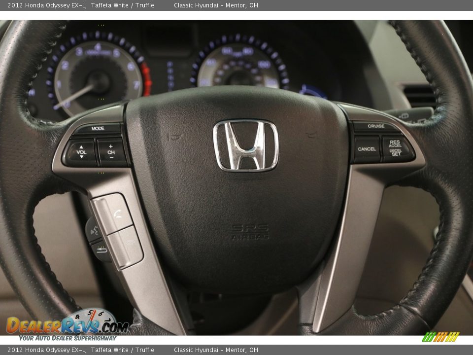 2012 Honda Odyssey EX-L Taffeta White / Truffle Photo #9