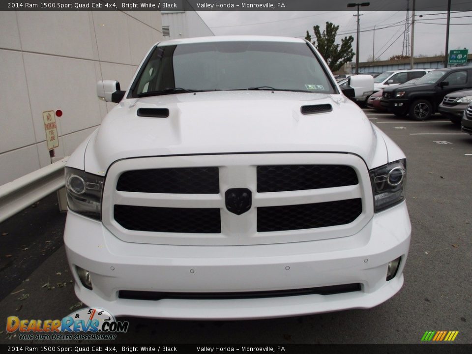 2014 Ram 1500 Sport Quad Cab 4x4 Bright White / Black Photo #9