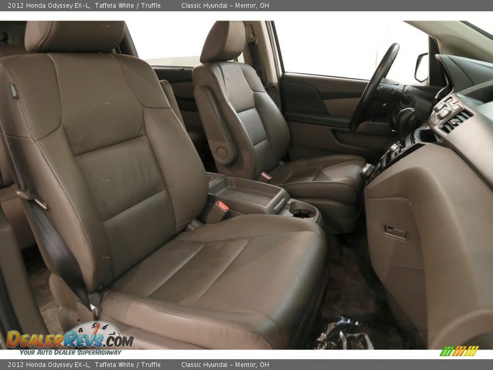 2012 Honda Odyssey EX-L Taffeta White / Truffle Photo #26