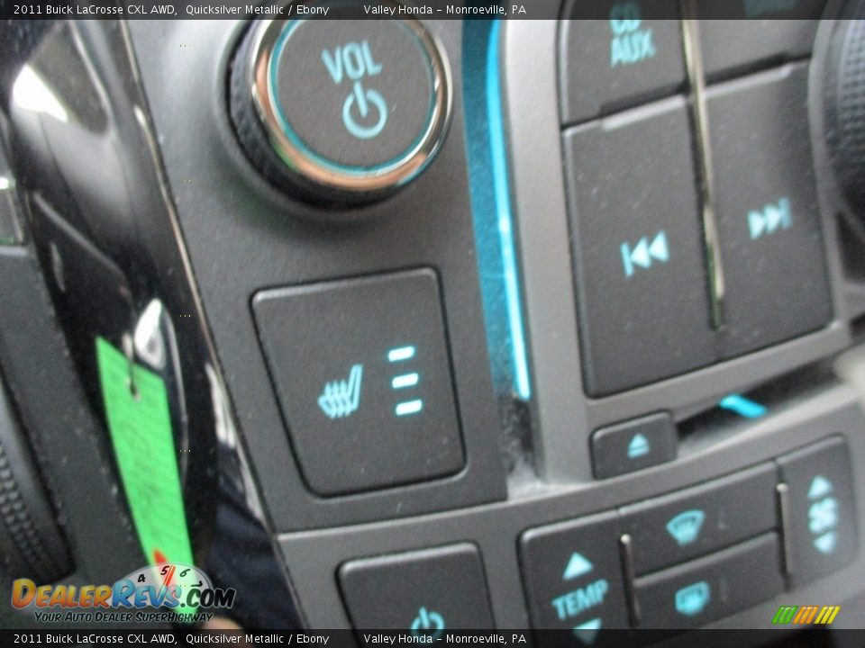 2011 Buick LaCrosse CXL AWD Quicksilver Metallic / Ebony Photo #16