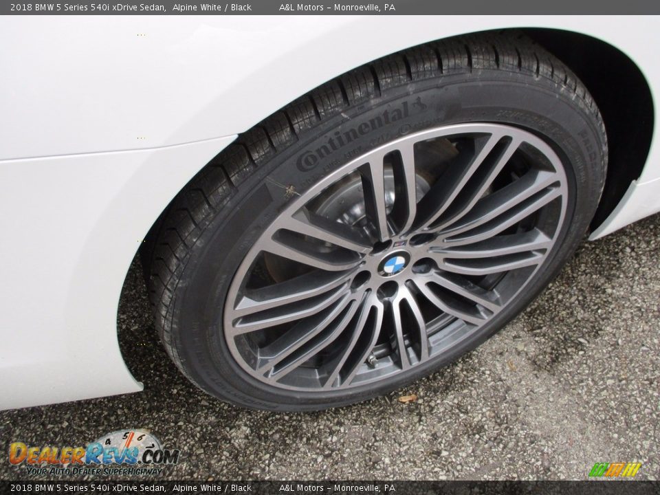 2018 BMW 5 Series 540i xDrive Sedan Alpine White / Black Photo #5
