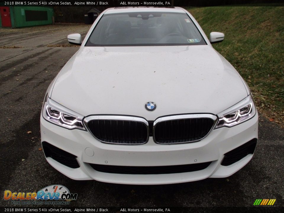 2018 BMW 5 Series 540i xDrive Sedan Alpine White / Black Photo #7