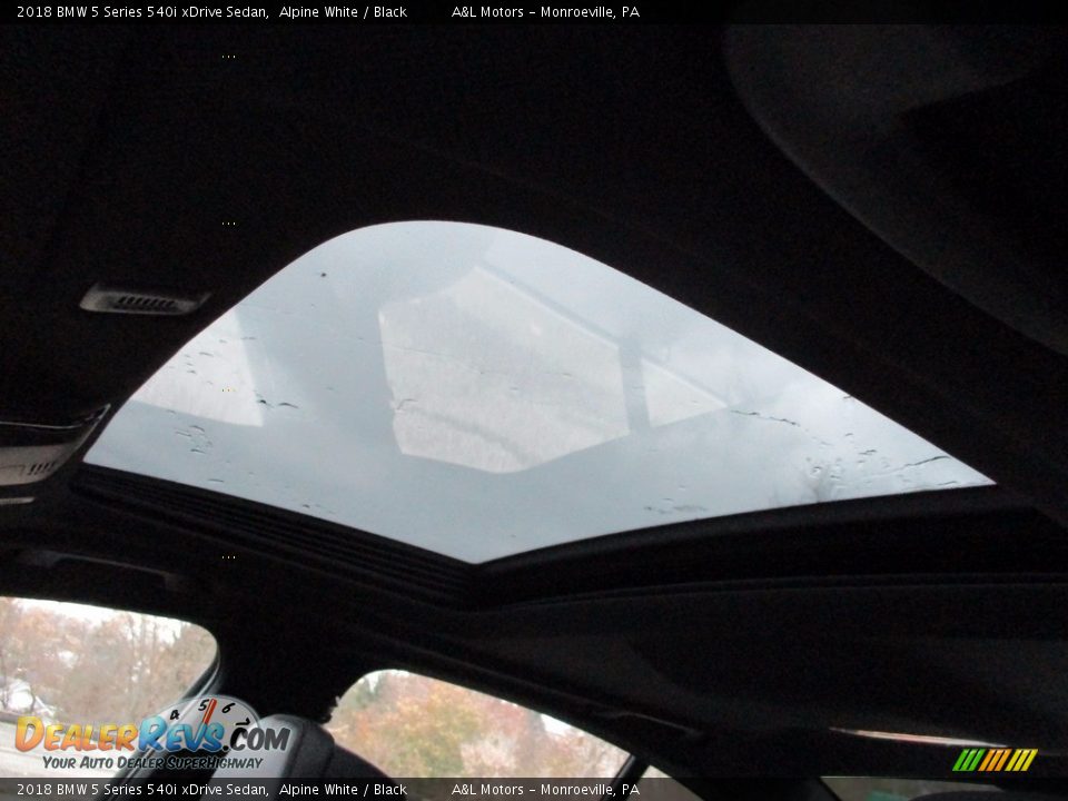 2018 BMW 5 Series 540i xDrive Sedan Alpine White / Black Photo #10