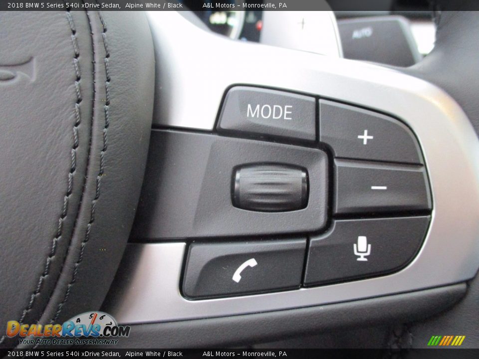 2018 BMW 5 Series 540i xDrive Sedan Alpine White / Black Photo #18