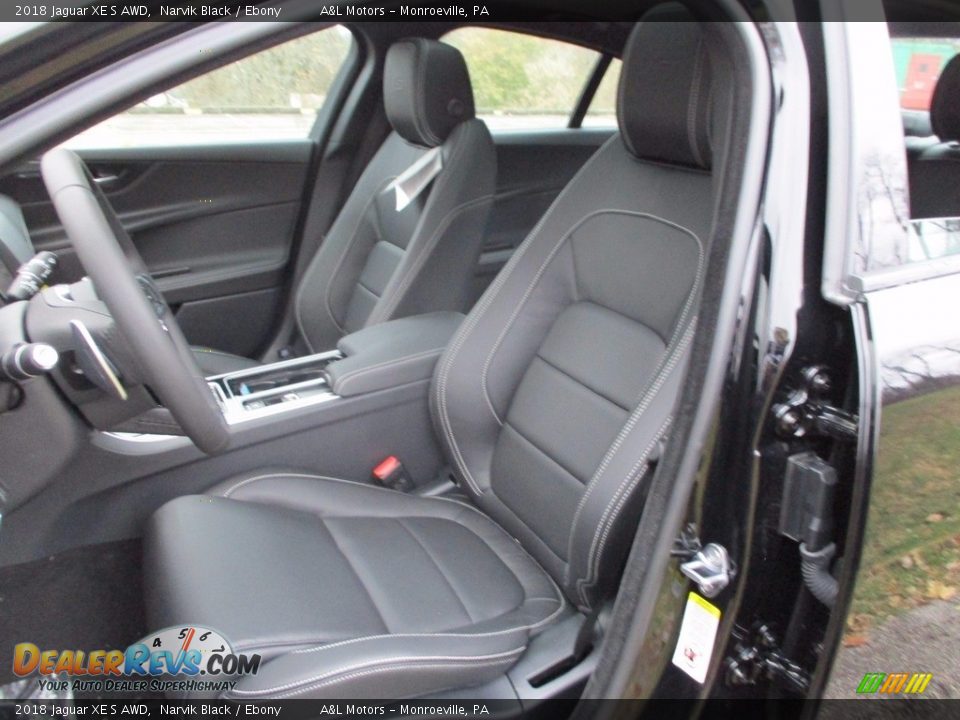 Front Seat of 2018 Jaguar XE S AWD Photo #12