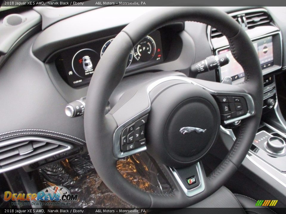 2018 Jaguar XE S AWD Steering Wheel Photo #14