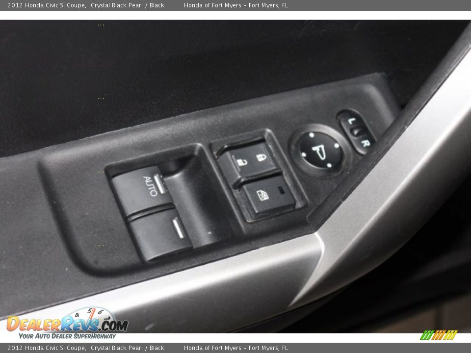 2012 Honda Civic Si Coupe Crystal Black Pearl / Black Photo #10