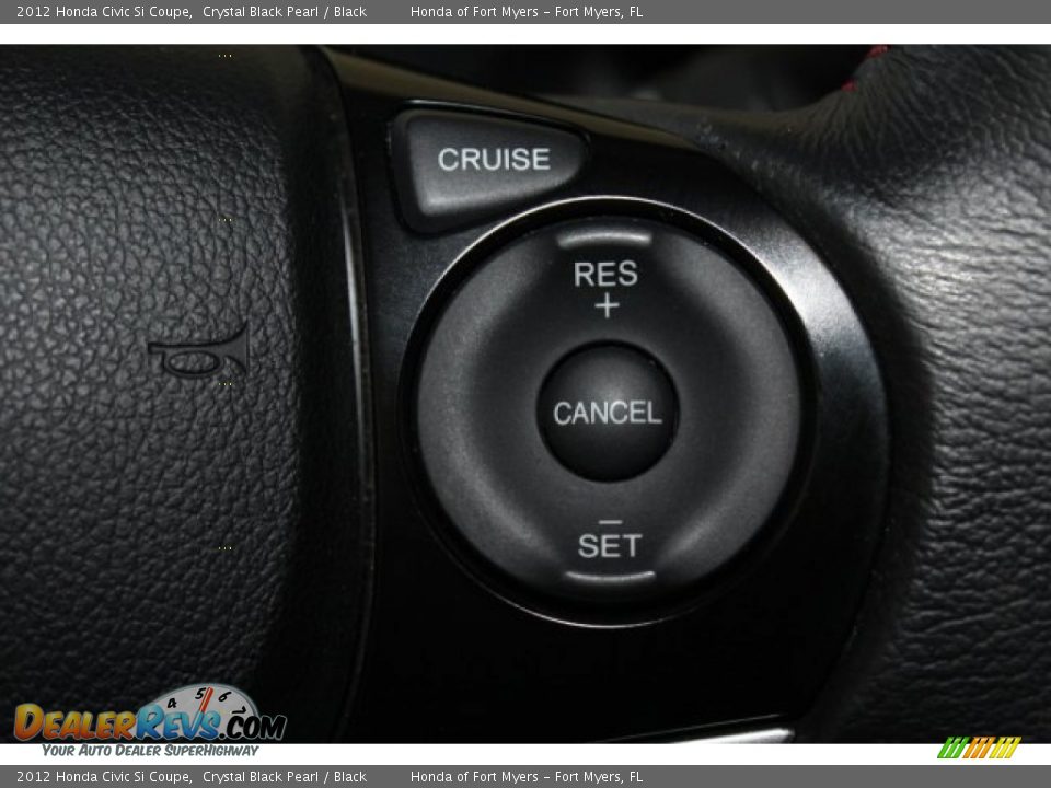 2012 Honda Civic Si Coupe Crystal Black Pearl / Black Photo #14