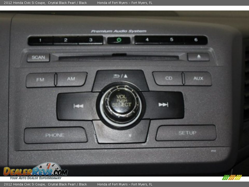 2012 Honda Civic Si Coupe Crystal Black Pearl / Black Photo #18