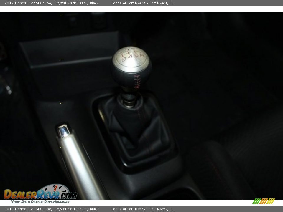 2012 Honda Civic Si Coupe Crystal Black Pearl / Black Photo #20