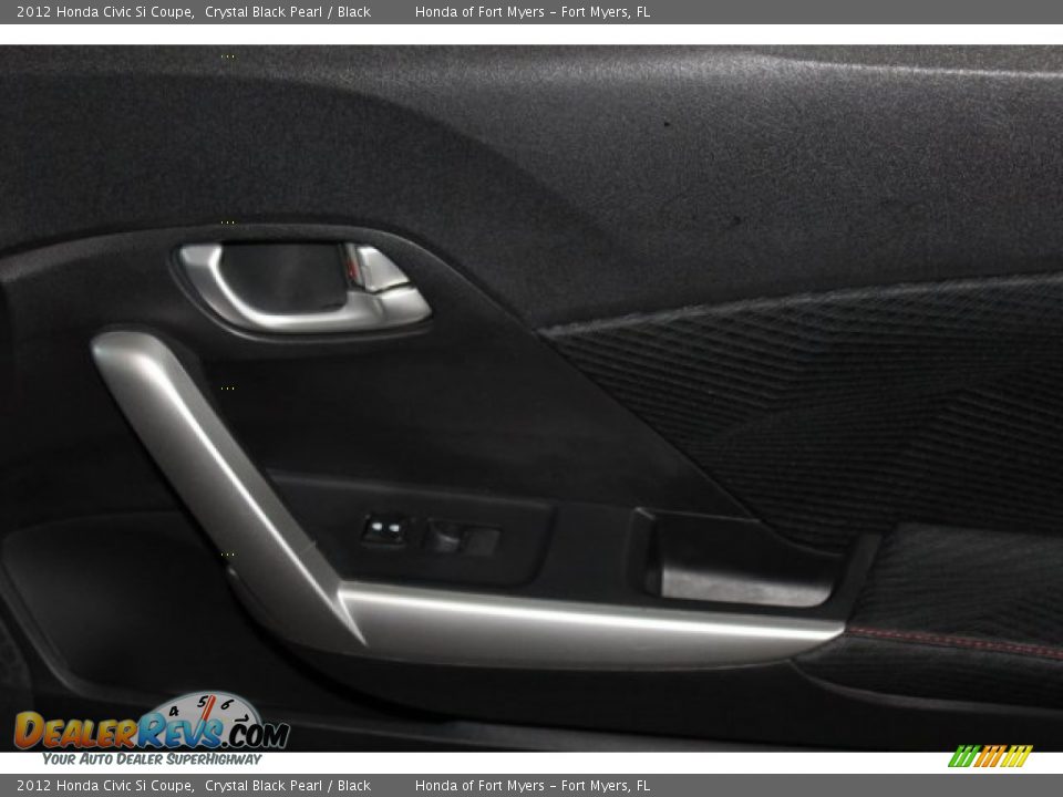 2012 Honda Civic Si Coupe Crystal Black Pearl / Black Photo #24