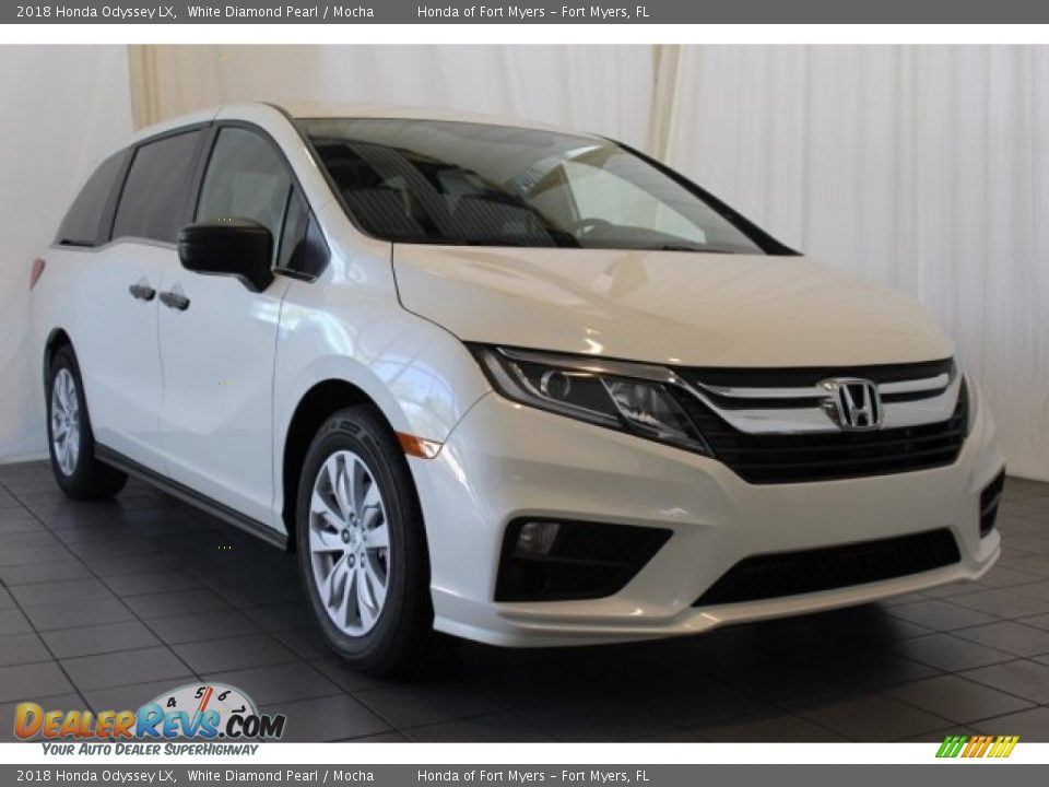 2018 Honda Odyssey LX White Diamond Pearl / Mocha Photo #2