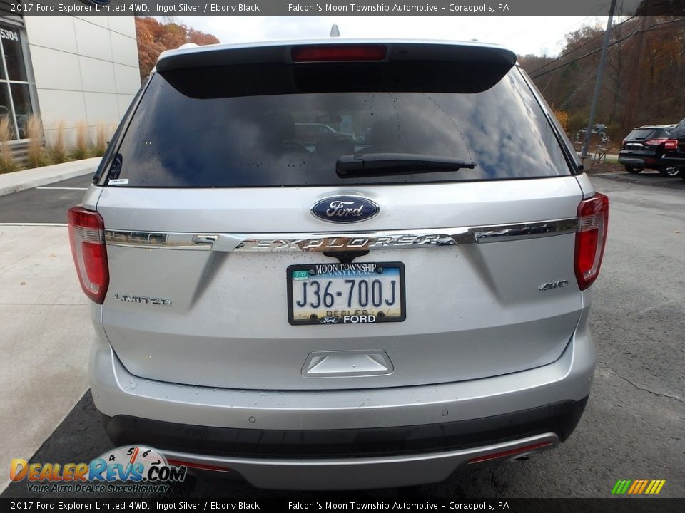 2017 Ford Explorer Limited 4WD Ingot Silver / Ebony Black Photo #3