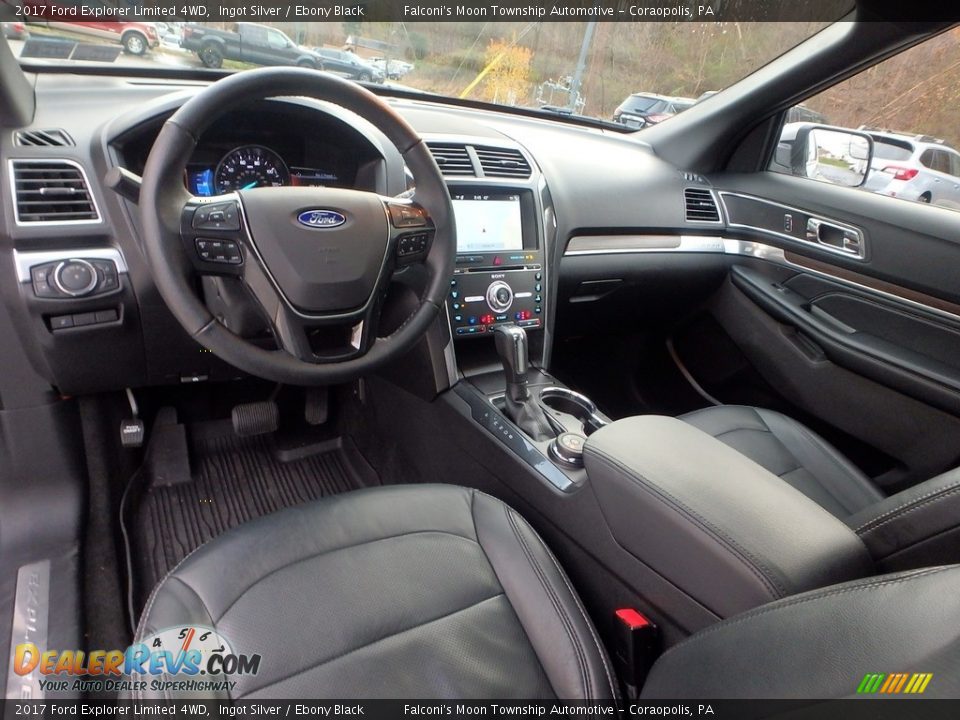 Ebony Black Interior - 2017 Ford Explorer Limited 4WD Photo #18