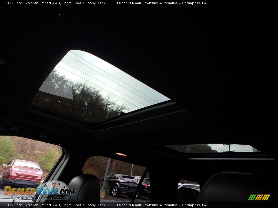 2017 Ford Explorer Limited 4WD Ingot Silver / Ebony Black Photo #20