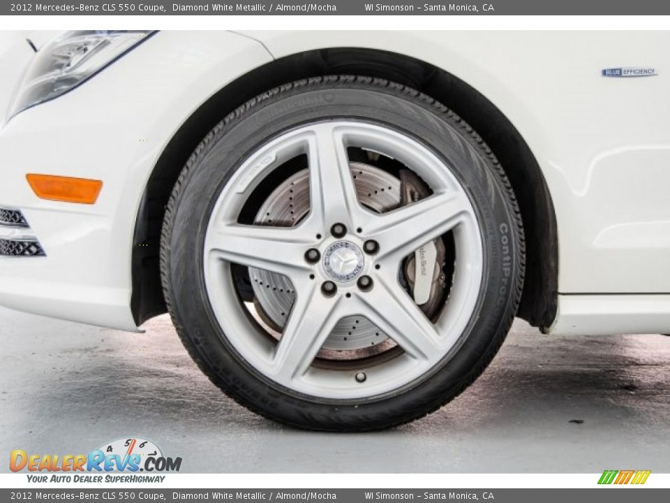 2012 Mercedes-Benz CLS 550 Coupe Diamond White Metallic / Almond/Mocha Photo #8
