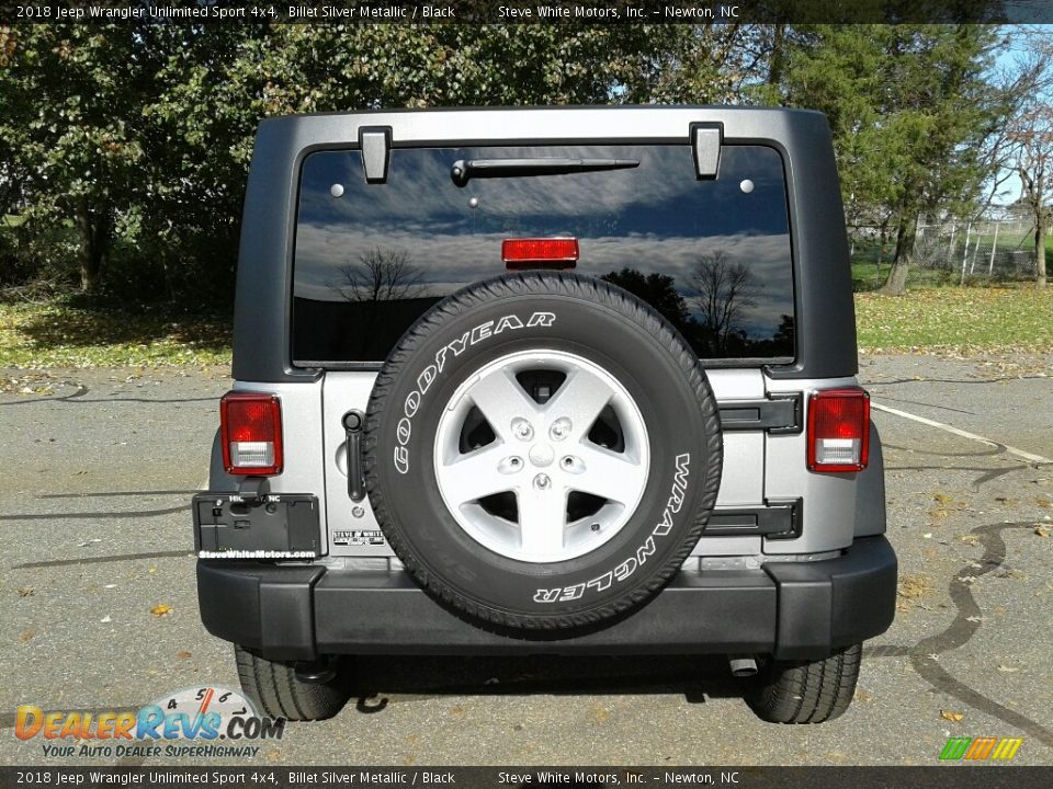 2018 Jeep Wrangler Unlimited Sport 4x4 Billet Silver Metallic / Black Photo #7