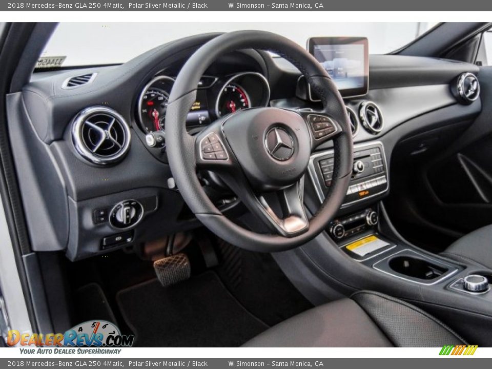 2018 Mercedes-Benz GLA 250 4Matic Polar Silver Metallic / Black Photo #6