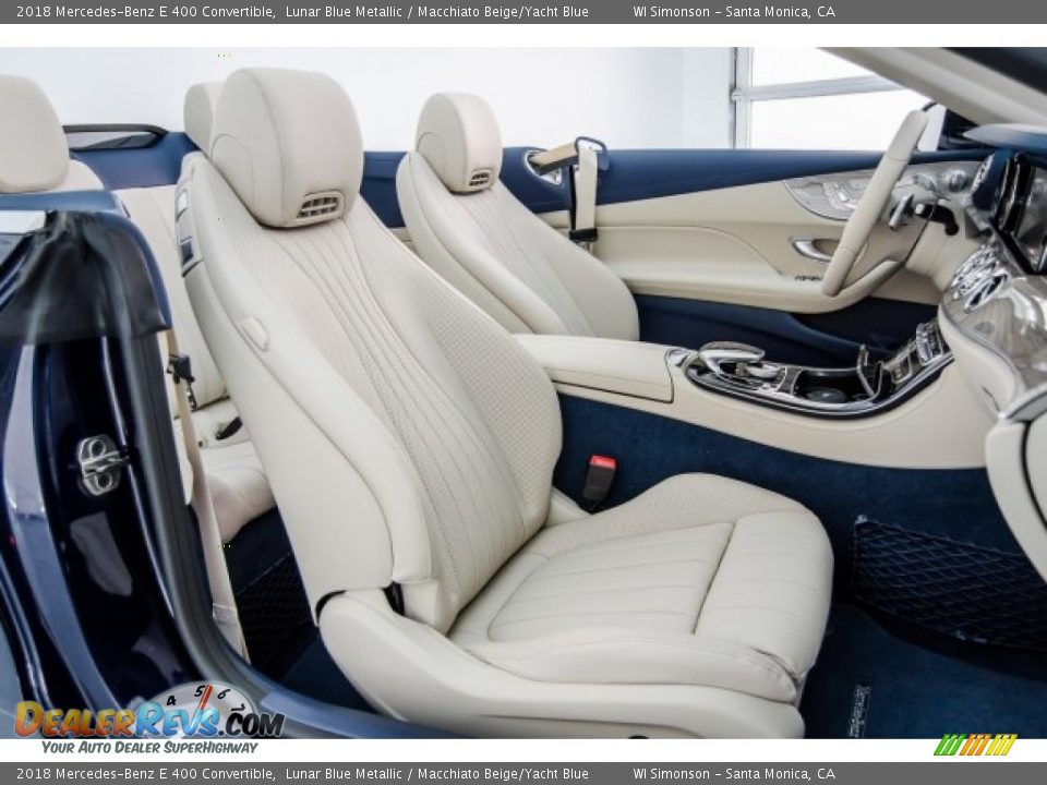 Macchiato Beige/Yacht Blue Interior - 2018 Mercedes-Benz E 400 Convertible Photo #2