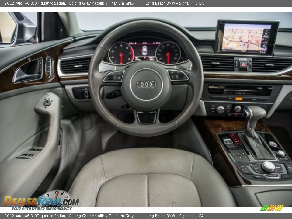2012 Audi A6 3.0T quattro Sedan Oolong Gray Metallic / Titanium Gray Photo #4
