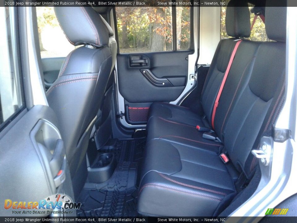 Rear Seat of 2018 Jeep Wrangler Unlimited Rubicon Recon 4x4 Photo #11