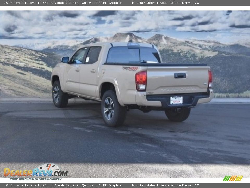 2017 Toyota Tacoma TRD Sport Double Cab 4x4 Quicksand / TRD Graphite Photo #3