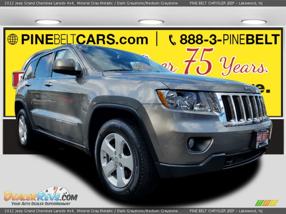 2012 Jeep Grand Cherokee Laredo 4x4 Mineral Gray Metallic / Dark Graystone/Medium Graystone Photo #1