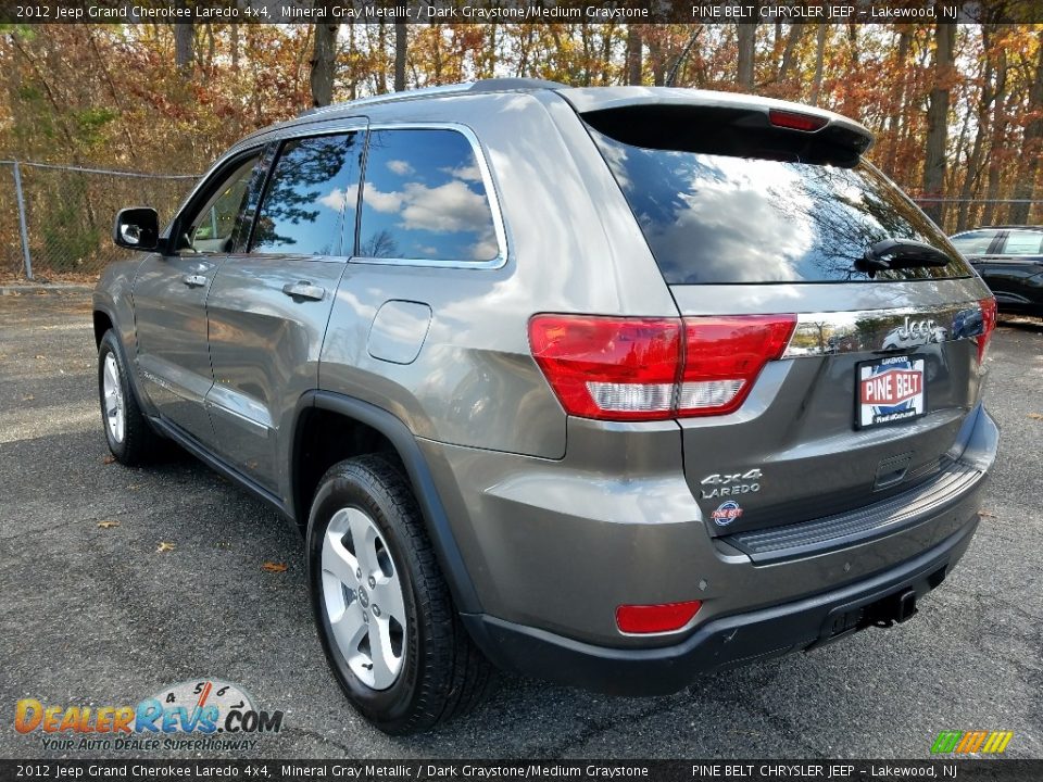 2012 Jeep Grand Cherokee Laredo 4x4 Mineral Gray Metallic / Dark Graystone/Medium Graystone Photo #5