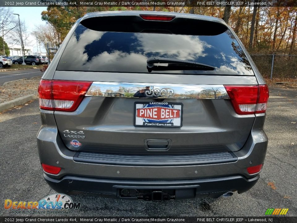 2012 Jeep Grand Cherokee Laredo 4x4 Mineral Gray Metallic / Dark Graystone/Medium Graystone Photo #6