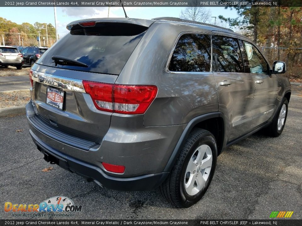 2012 Jeep Grand Cherokee Laredo 4x4 Mineral Gray Metallic / Dark Graystone/Medium Graystone Photo #7
