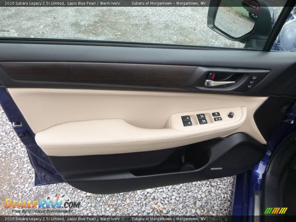 2016 Subaru Legacy 2.5i Limited Lapis Blue Pearl / Warm Ivory Photo #14