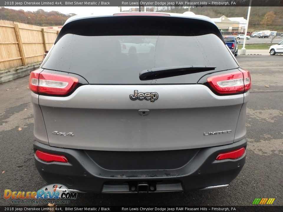 2018 Jeep Cherokee Limited 4x4 Billet Silver Metallic / Black Photo #4