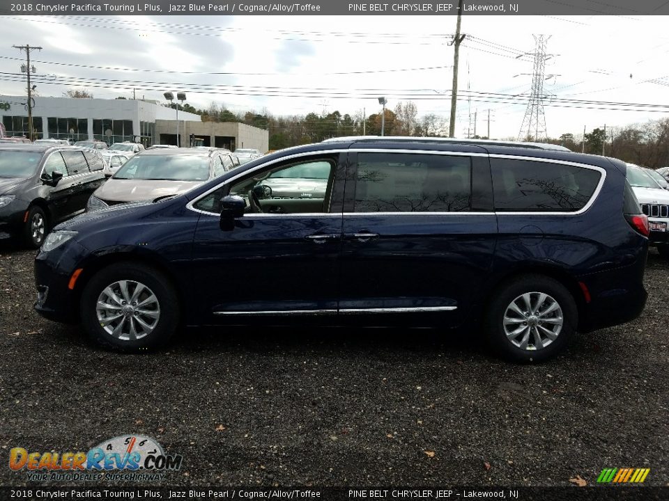 2018 Chrysler Pacifica Touring L Plus Jazz Blue Pearl / Cognac/Alloy/Toffee Photo #3