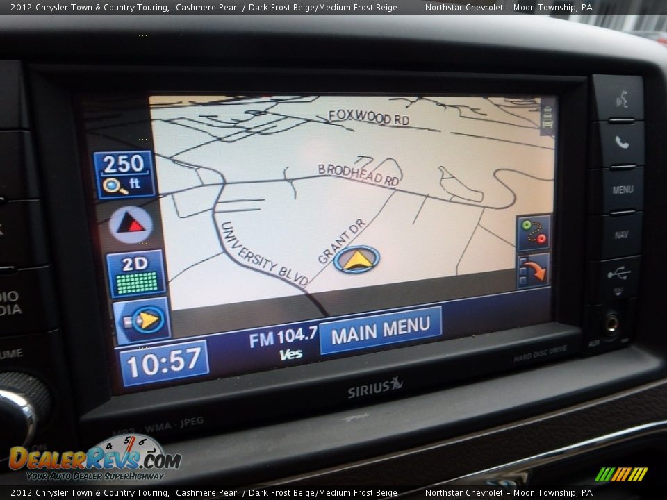 2012 Chrysler Town & Country Touring Cashmere Pearl / Dark Frost Beige/Medium Frost Beige Photo #26