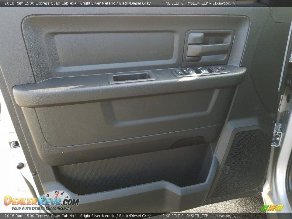 2018 Ram 1500 Express Quad Cab 4x4 Bright Silver Metallic / Black/Diesel Gray Photo #6