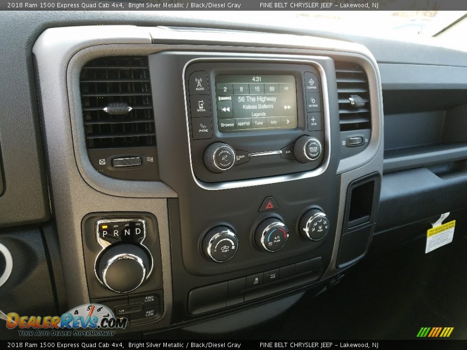 2018 Ram 1500 Express Quad Cab 4x4 Bright Silver Metallic / Black/Diesel Gray Photo #10