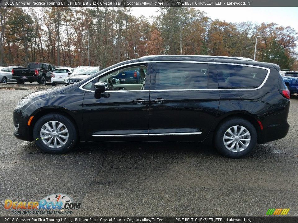 2018 Chrysler Pacifica Touring L Plus Brilliant Black Crystal Pearl / Cognac/Alloy/Toffee Photo #3