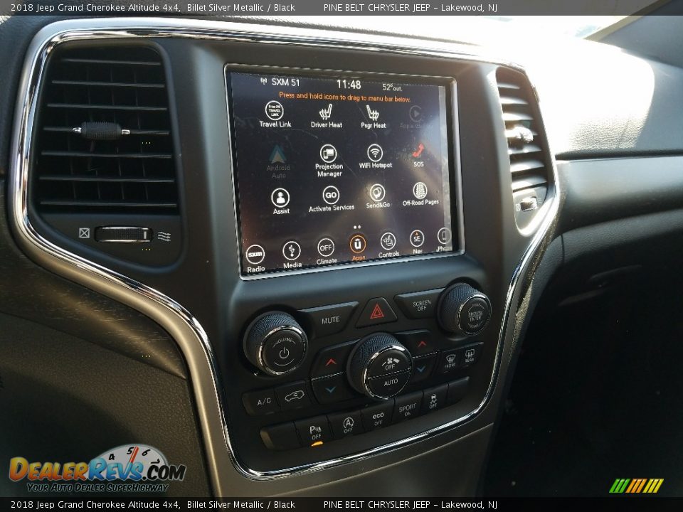2018 Jeep Grand Cherokee Altitude 4x4 Billet Silver Metallic / Black Photo #10