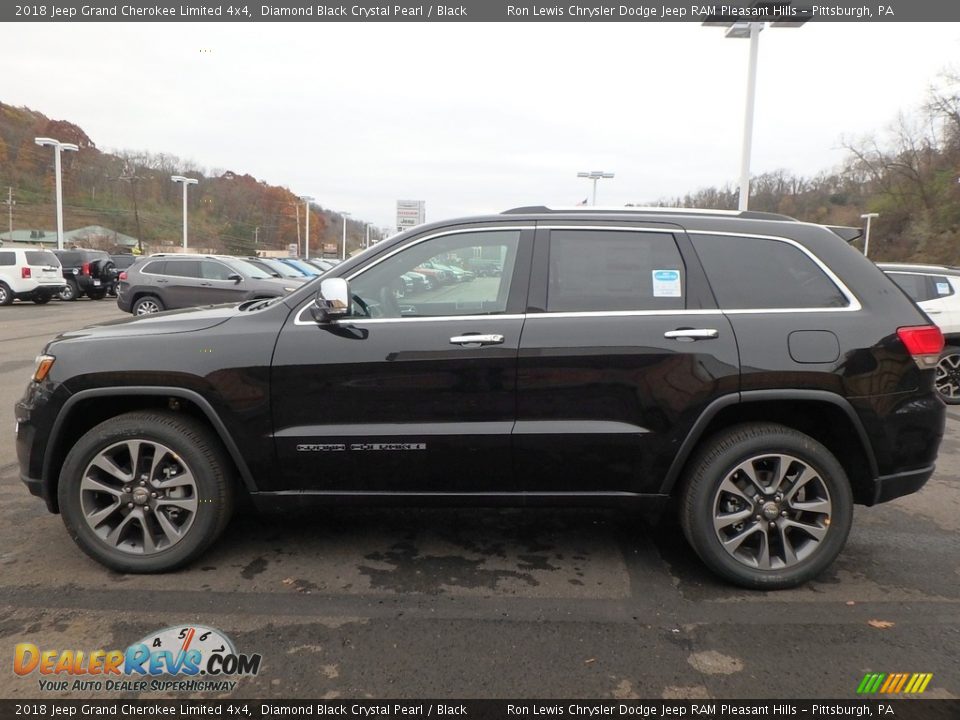 2018 Jeep Grand Cherokee Limited 4x4 Diamond Black Crystal Pearl / Black Photo #2
